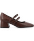 ფოტო #2 პროდუქტის Women's Nally Double Strap Mary Jane Pumps