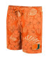 Men's Orange Miami Hurricanes The Dude Swim Shorts