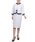 Фото #1 товара Women's Elbow Sleeve Colorblocked Dress, 2 Piece Set