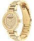 ფოტო #2 პროდუქტის Women's Cary Gold-Tone Stainless Steel Crystal Watch 34mm