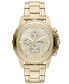 ფოტო #1 პროდუქტის Men's Chronograph Dean Gold-Tone Stainless Steel Bracelet Watch 45mm