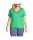 Фото #2 товара Plus Size Relaxed Supima Cotton T-Shirt