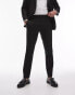 Topman skinny tux suit trousers in black Черный, W34 Long - фото #2