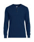 ფოტო #3 პროდუქტის Big & Tall Knit Rib Pajama Henley T-Shirt