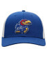 ფოტო #3 პროდუქტის Men's Royal, White Kansas Jayhawks Trucker Snapback Hat