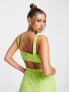 Фото #2 товара I Saw It First corset top with buckle detail co-ord in lime