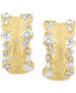 ფოტო #3 პროდუქტის EFFY® Diamond Multi-Cut Scattered Small Hoop Earrings (1 ct. t.w.) in 14k Gold, 0.75"