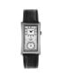 ფოტო #1 პროდუქტის Men's 40x24 mm Silver Large Remote Sweep Leather Strap watch