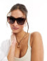 Фото #1 товара New Look cat eye sunglasses in dark brown