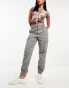 Фото #2 товара New Look cargo cuffed trouser in grey