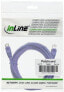 Фото #3 товара InLine Patch Cable SF/UTP Cat.5e purple 0.25m