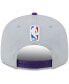 Фото #4 товара Men's Gray, Purple Los Angeles Lakers Tip-Off Two-Tone 9FIFTY Snapback Hat