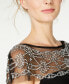 ფოტო #4 პროდუქტის Women's Illusion Beaded-Trim A-Line Gown