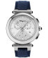 Salvatore Men's Chronograph Idillio Blue Leather Strap Watch 42mm