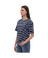 ფოტო #3 პროდუქტის Women's Cassa Over Stripe Tee