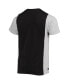 Фото #2 товара Men's Black, Heathered Gray Los Angeles Chargers Split T-shirt