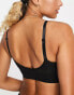 Vero Moda seamless bralet with ruched front in black