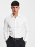 Фото #1 товара ASOS DESIGN Premium easy iron slim fit twill shirt with cutaway collar in white