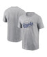 Men's Heather Gray Kansas City Royals Home Team Athletic Arch T-Shirt