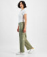 ფოტო #3 პროდუქტის Women's Twisted-Seam Cargo Wide-Leg Jeans, Created for Macy's