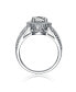 Фото #3 товара Sterling Silver Cubic Zirconia Circle Solitaire Ring