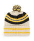 ფოტო #3 პროდუქტის Men's Natural Pittsburgh Pirates Home Patch Cuffed Knit Hat with Pom