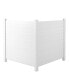 Privacy Fence Panels Kit Air Conditioner Trash Can Enclosure Vinyl White Color