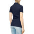 Фото #2 товара Page & Tuttle Solid Jersey Short Sleeve Polo Shirt Womens Blue Casual P39919-DKN