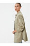 Фото #1 товара Куртка Koton Faux Suede Shirt Collar Coat