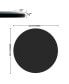 Фото #2 товара 36" Inch Round Tempered Glass Table Top Black Glass 1/2" Inch Thick Beveled Polished Edge