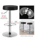 Фото #16 товара Set of 2 Round Bar Stool Adjustable Swivel Pub Chair