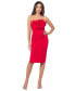 ფოტო #1 პროდუქტის Women's Strapless Rosette Dress