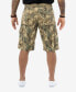 Men's Belted Twill Tape Cargo Shorts