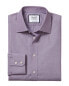 Фото #1 товара Charles Tyrwhitt Extra Slim Fit Egyptian End On End Poplin Shirt Men's Purple