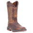 Фото #2 товара Laredo Bennett Distressed Square Toe Cowboy Mens Brown Dress Boots 7454