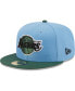 Фото #3 товара Men's Light Blue, Green Los Angeles Lakers Two-Tone 59FIFTY Fitted Hat