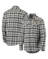 Фото #1 товара Men's Black and Gray Chicago Blackhawks Ease Plaid Button-Up Long Sleeve Shirt