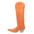Фото #3 товара Dingo Thunder Road Embroidered Snip Toe Cowboy Womens Orange Casual Boots DI597