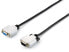 Фото #1 товара Equip HD15 VGA Extension Cable - 3m - 3 m - VGA (D-Sub) - VGA (D-Sub) - Male - Female - Black - Silver