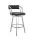 Фото #1 товара Scranton Swivel Modern Metal and Faux Leather Bar and Counter Stool