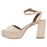 Фото #3 товара Chinese Laundry Theresa Platform Womens Beige Dress Sandals BTPP019XE-130