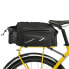 Фото #1 товара Torba rowerowa na bagażnik z paskiem na ramię 9l pokrowiec przeciwdeszczowy czarny