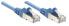 Фото #2 товара Intellinet Network Patch Cable - Cat5e - 7.5m - Blue - CCA - SF/UTP - PVC - RJ45 - Gold Plated Contacts - Snagless - Booted - Lifetime Warranty - Polybag - 7.5 m - Cat5e - SF/UTP (S-FTP) - RJ-45 - RJ-45