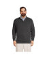 ფოტო #1 პროდუქტის Big & Tall Bedford Rib Quarter Zip Sweater