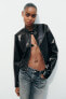 Leather effect jacket