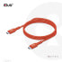 Club 3D USB2 Type-C Bi-Directional USB-IF Certified Cable Data 480Mb - PD 240W(48V/5A) EPR M/M 1m / 3.23 ft - 1 m - USB C - USB C - USB 2.0 - Orange