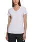 ფოტო #1 პროდუქტის Women's V-Neck Short-Sleeve T-Shirt