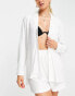 Фото #1 товара Catch textured beach shirt co-ord in cream