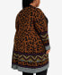 ფოტო #4 პროდუქტის Plus Size Lori Animal Coatigan Sweater