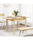 Folding Dining Table with Drop Leaf, Natural